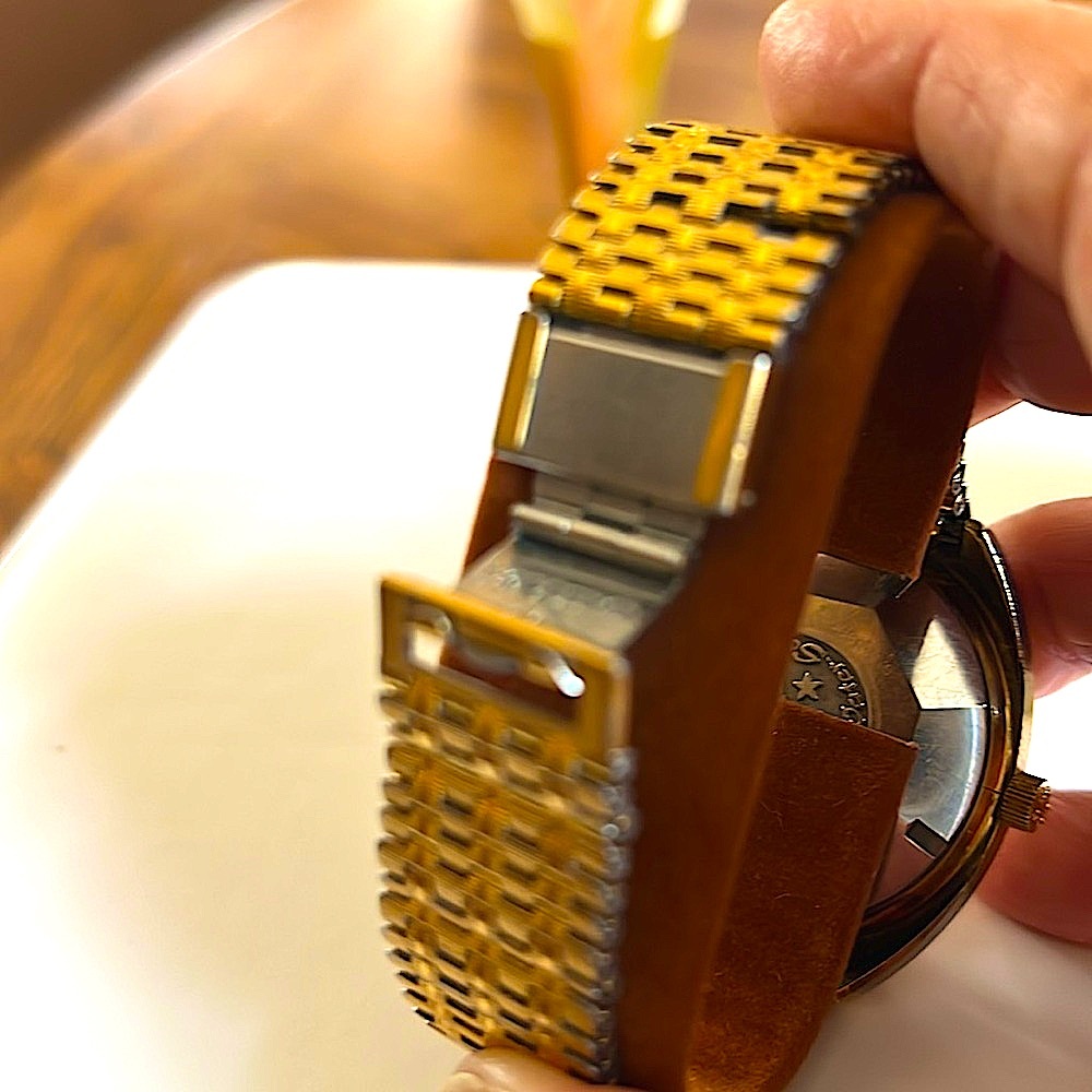 Preloved VTG Men Rado Marco PoloSwiss MadeAutomatic&Date GoldFace.Works well. - Picture 6 of 13